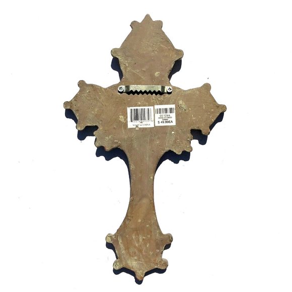 Large Ceramic Wall-Hanging Cross - Picture 2 of 6